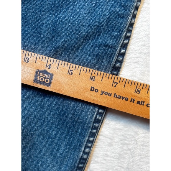 Calvin Klein Mens Jeans Straight Thrashed 34x31.5 Medium Wash Distressed‎ - Picture 2 of 12